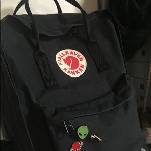 Fjallraven black backpack